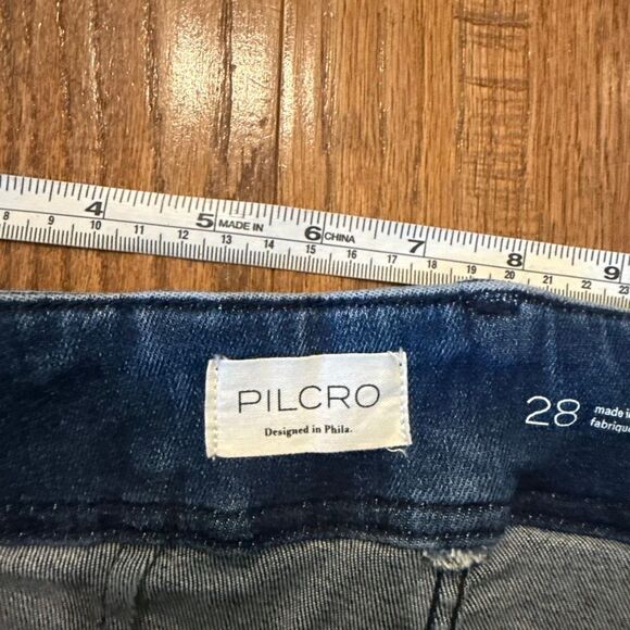 Anthropologie Pilcro 70’s the high rise slim crop seam front jeans 28 - Picture 5 of 15